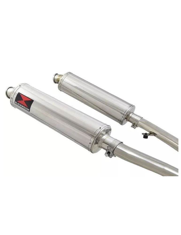 ZZR400 ZZR 400 4-2 exhaust linkpipes et Rond Silencieux En Inox 450mm