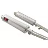 ZZR400 ZZR 400 4-2 exhaust linkpipes et Rond Silencieux En Inox 450mm