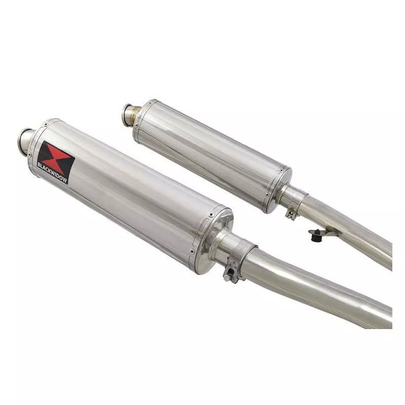 ZZR400 ZZR 400 4-2 exhaust linkpipes et Ovale Silencieux En Inox 400mm