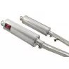 ZZR400 ZZR 400 4-2 exhaust linkpipes et Ovale Silencieux En Inox 400mm