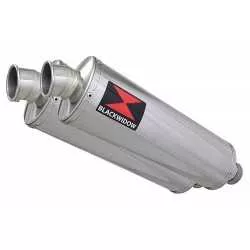 ZZR400 ZZR 400 4-2 exhaust linkpipes et Ovale Silencieux En Inox 400mm