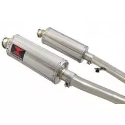 ZZR400 ZZR 400 4-2 exhaust linkpipes et Ovale Silencieux En Inox 300mm