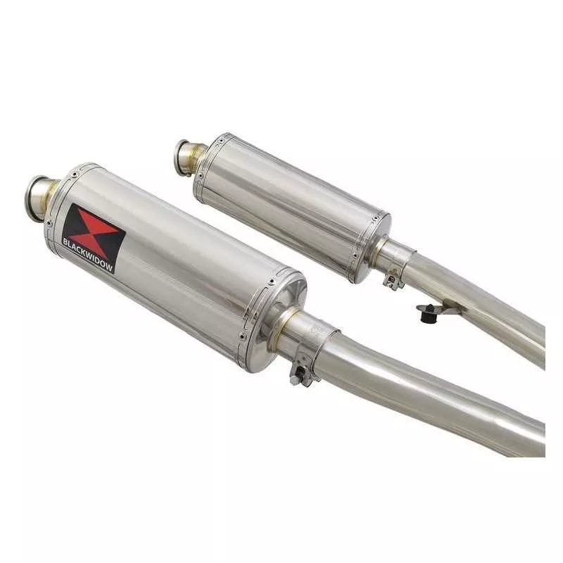 ZZR400 ZZR 400 4-2 exhaust linkpipes et Ovale Silencieux En Inox 300mm