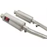 ZZR400 ZZR 400 4-2 exhaust linkpipes et Ovale Silencieux En Inox 300mm