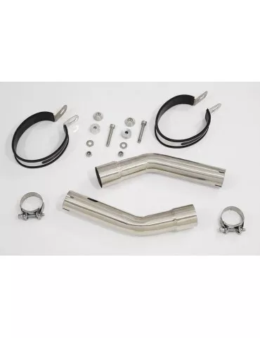 GL1500 GL 1500 GOLDWING Kit & Silencieux Ovale Noir En Inox & Canule en Carbone 200mm