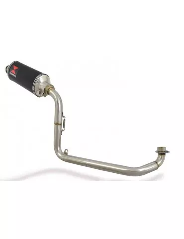 MSX 125 GROM 1-1 Ligne complète & Silencieux Ovale Noir En Inox 300mm