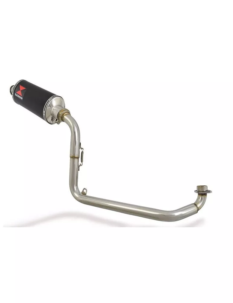 MSX 125 GROM 1-1 Ligne complète & Silencieux Ovale Noir En Inox 300mm