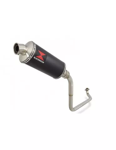 MSX 125 GROM 1-1 Ligne complète & Silencieux Ovale Noir En Inox 300mm