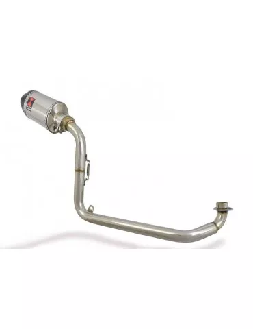 MSX 125 GROM 1-1 Ligne complète & Silencieux Ovale En Inox + Carbone Tip 200mm