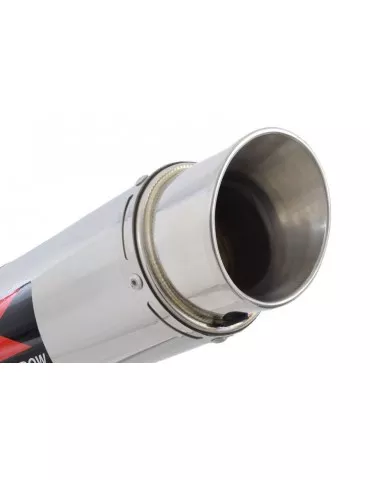 R850GS Echppement sport tube de raccord et Rond Silencieux En Inox 200mm