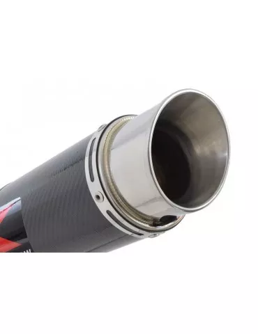 R850GS exhaust tube de raccord et Rond En Carbone Silencieux 200mm