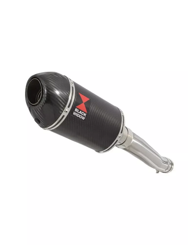YZF750R YZF750 Tube de raccord et Silencieux Ovale En Carbone 200CT 200mm