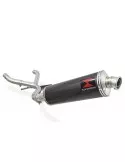 R1150 R ROCKSTER Décatalyseur exhaust collector & Ovale En Carbone Silencieux 400mm