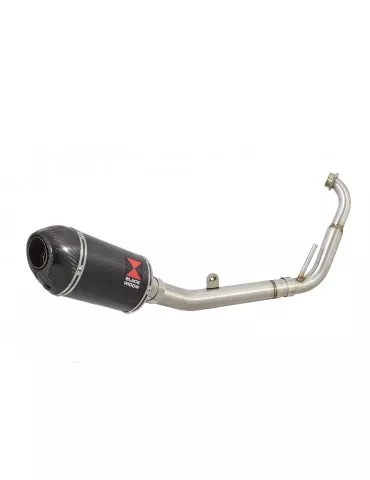 YZF-R 125 2008 - 2013 Passage Bas Diamètre XL Ligne complète & Silencieux Ovale En Carbone 200mm