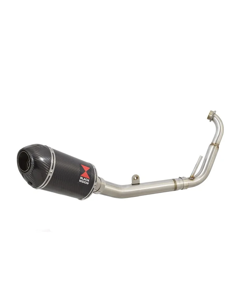 YZF-R 125 2008 - 2013 Passage Bas Diamètre XL Ligne complète & Silencieux Ovale En Carbone 200mm
