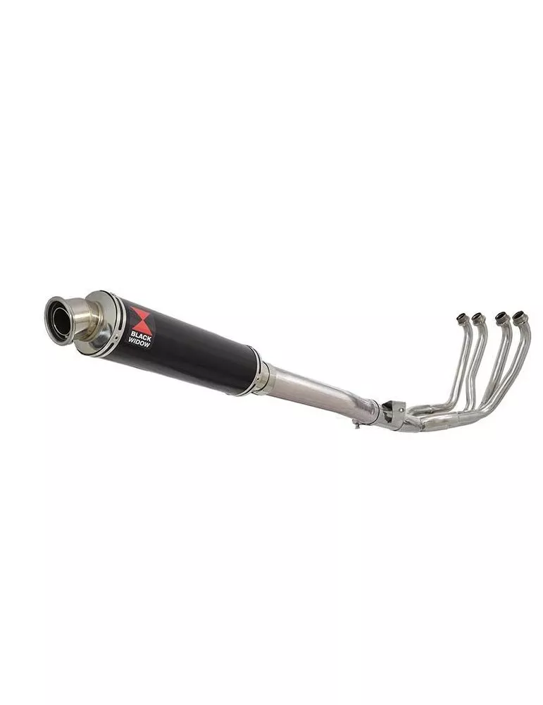 YZF1000 YZF1000R 1996-2003 Thunderace Ligne complète & Silencieux Rond Noir En Inox 350mm