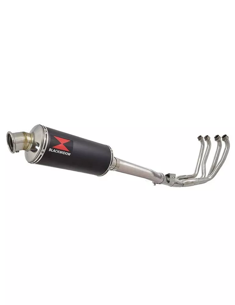 YZF1000 YZF1000R 1996-2003 Thunderace Ligne complète & Silencieux Rond Noir En Inox 300mm