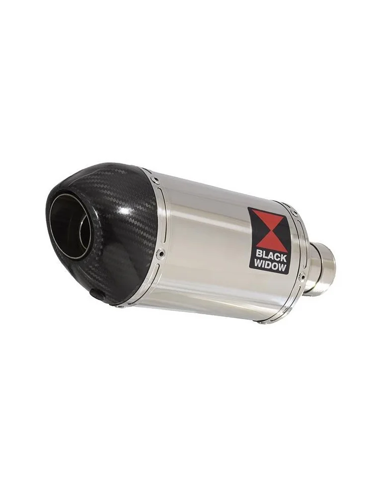 GSX1250FA GSX 1250 2010-2016 Refroidissement à Eau / Tube de raccord et Silencieux Ovale En Inox + Canule en Carbone 200mm