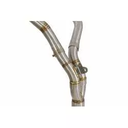 YZF R1 04-05 Décatalyseur Kit Silencieux & Silencieux Rond En Inox 350mm