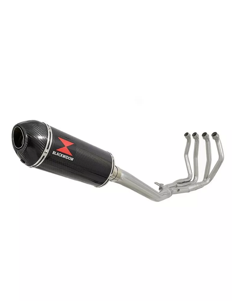 GSX1300R GSX 1300 R HAYABUSA 1999-2007 4-1 Ligne complète & Silencieux Ovale En Carbone 300mm