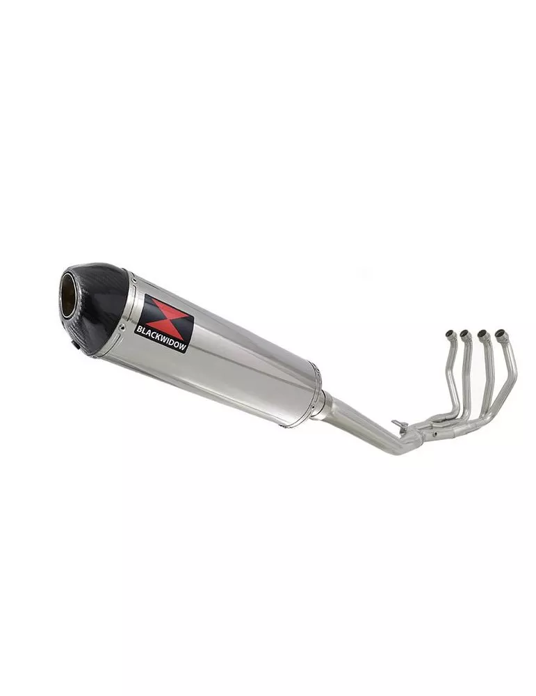 GSX1300R GSX 1300 R HAYABUSA 1999-2007 4-1 Ligne complète & Silencieux Ovale En Inox + Canule En Carbone 400mm