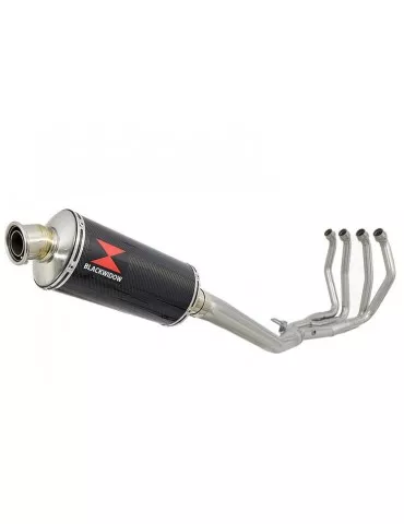 GSX1300R GSX 1300 R HAYABUSA 1999-2007 4-1 Ligne complète & Silencieux Ovale En Carbone 300mm