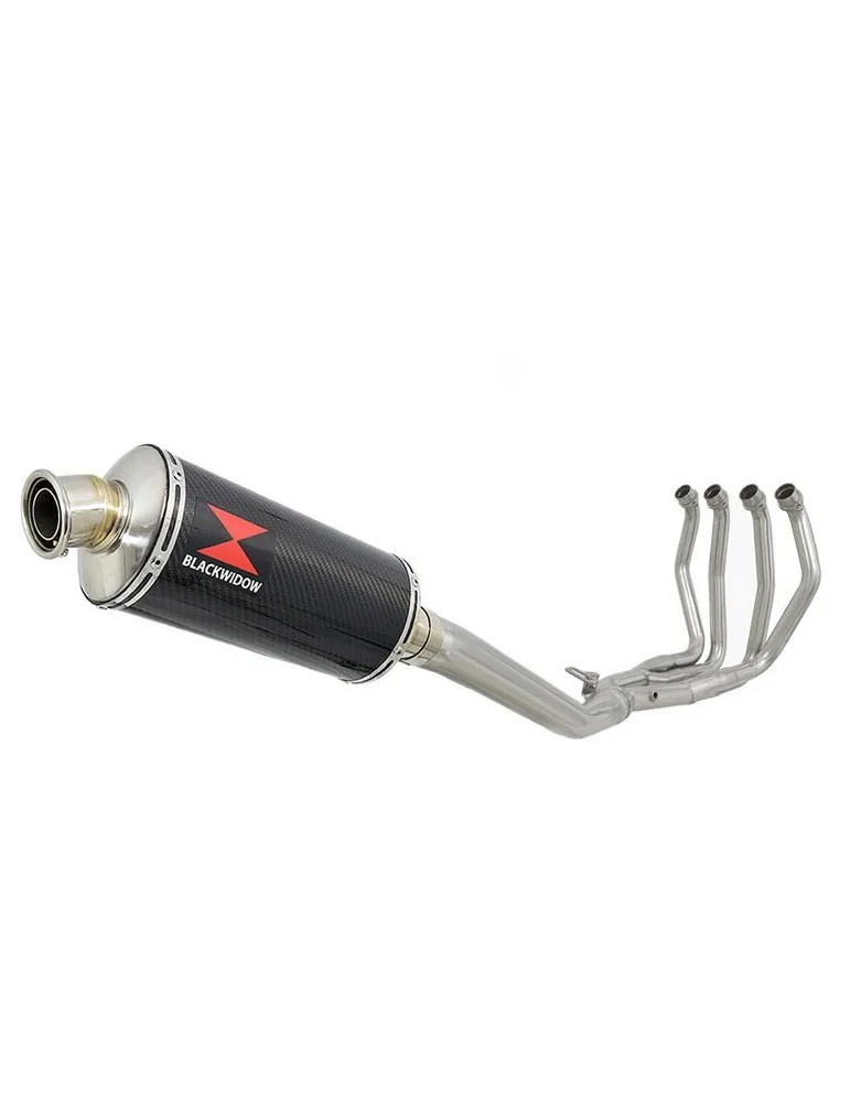GSX1300R GSX 1300 R HAYABUSA 1999-2007 4-1 Ligne complète & Silencieux Ovale En Carbone 300mm