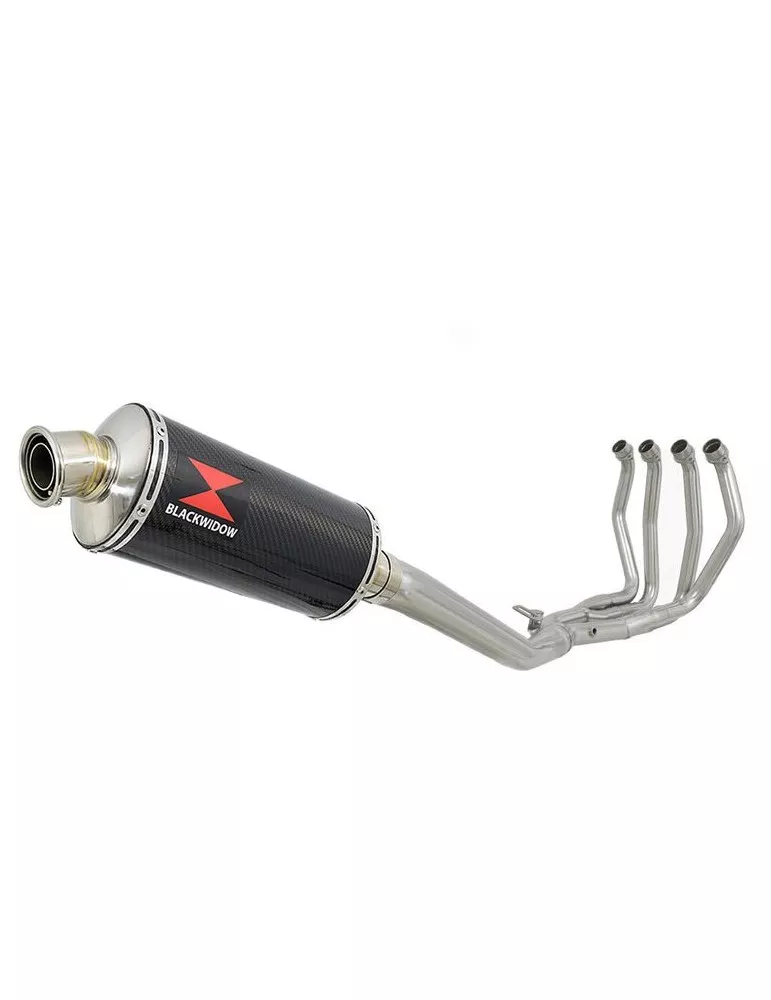 GSX1300R GSX 1300 R HAYABUSA 1999-2007 4-1 Ligne complète & Silencieux Ovale En Carbone 300mm