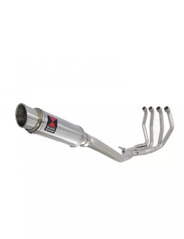 GSX1300R GSX 1300 R HAYABUSA 1999-2007 4-1 Ligne complète & Silencieux Rond GP Style En Inox 230mm