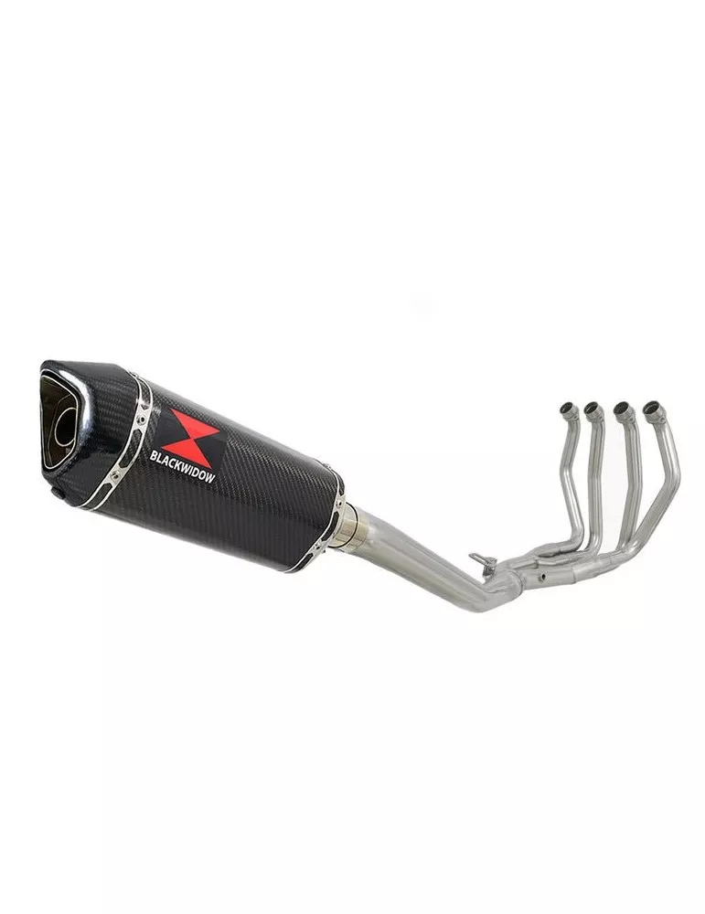 GSX1300R GSX 1300 R HAYABUSA 1999-2007 4-1 Ligne complète & Silencieux Hexagonale En Carbone 300mm