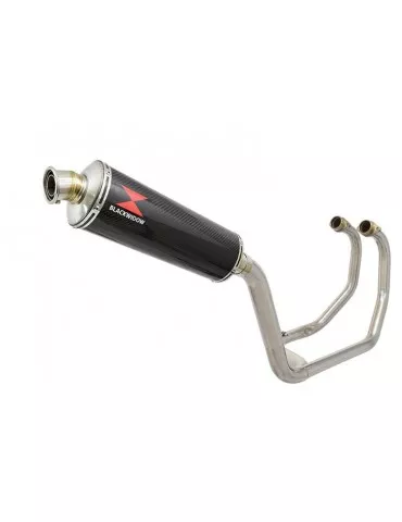 GSX1300R GSX 1300 R HAYABUSA 1999-2007 4-1 Ligne complète & Silencieux Ovale En Carbone 400mm