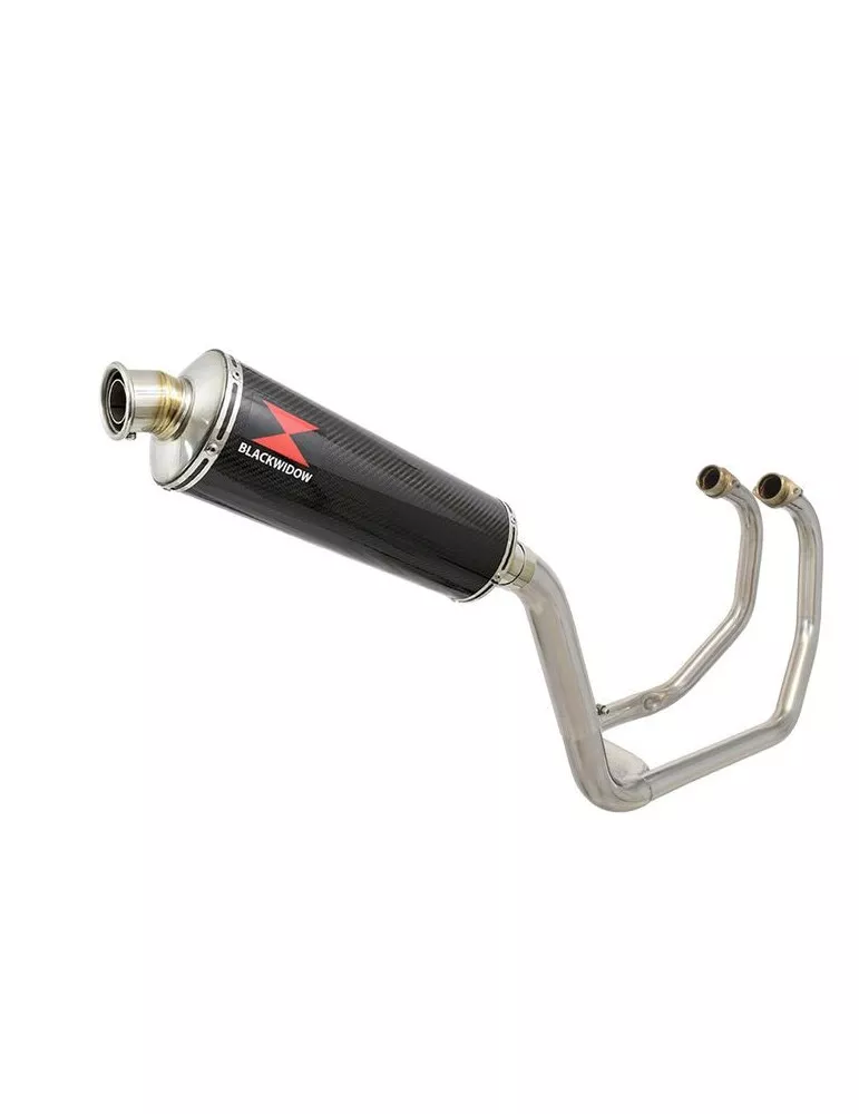 GSX1300R GSX 1300 R HAYABUSA 1999-2007 4-1 Ligne complète & Silencieux Ovale En Carbone 400mm