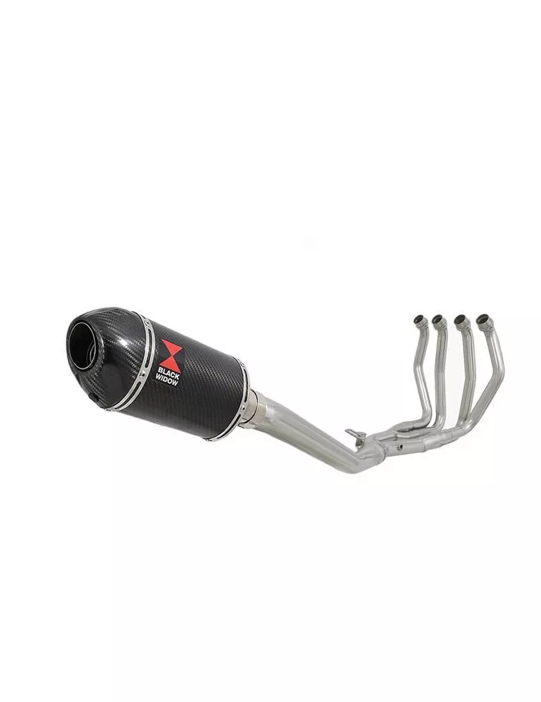 GSX1300R GSX 1300 R HAYABUSA 1999-2007 4-1 Ligne complète & Silencieux Ovale En Carbone 200mm