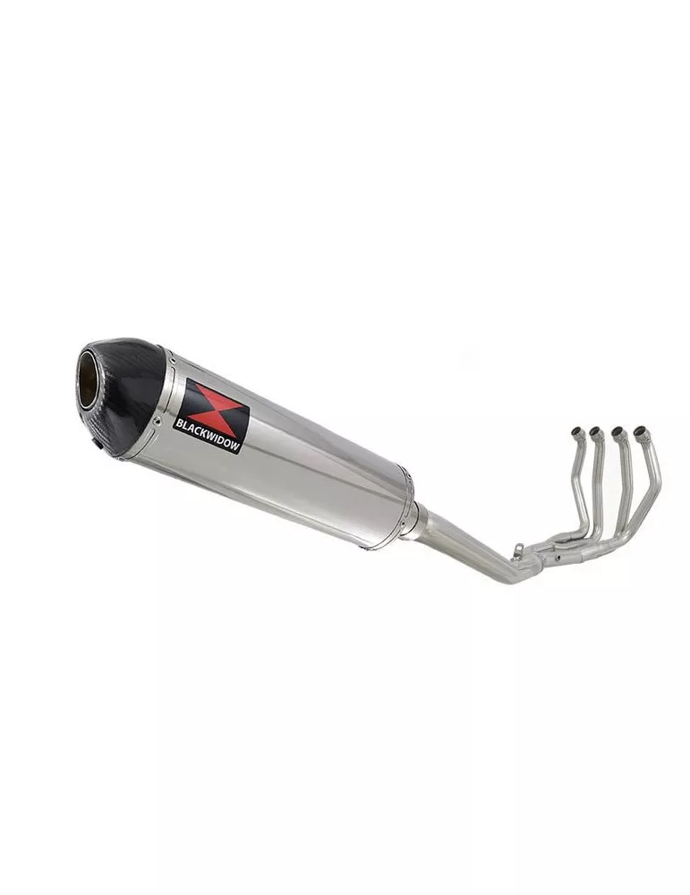 GSX1300R HAYABUSA 2008-2016 4-1 Ligne complète & Silencieux Ovale En Inox + Canule En Carbone 400mm