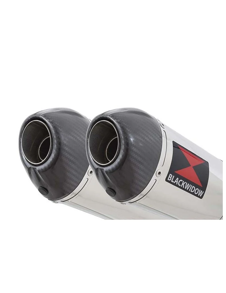 GSX1400 4-2 Silencieux kit & Silencieux Ovale En Inox + Canule en Carbone 400ST 400mm
