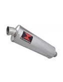 GSXF600 GSX600F 1998-2006 Tube de raccord et Silencieux Ovale En Inox 400mm
