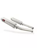 GSX1300R GSX 1300 HAYABUSA 2008-2016 4-2 Tube de raccord et Silencieux Ovale En Inox 400mm