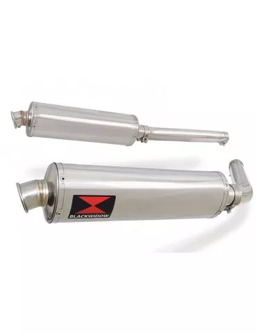 GSX1300R GSX 1300 HAYABUSA 2008-2016 4-2 Tube de raccord et Silencieux Ovale En Inox 400mm