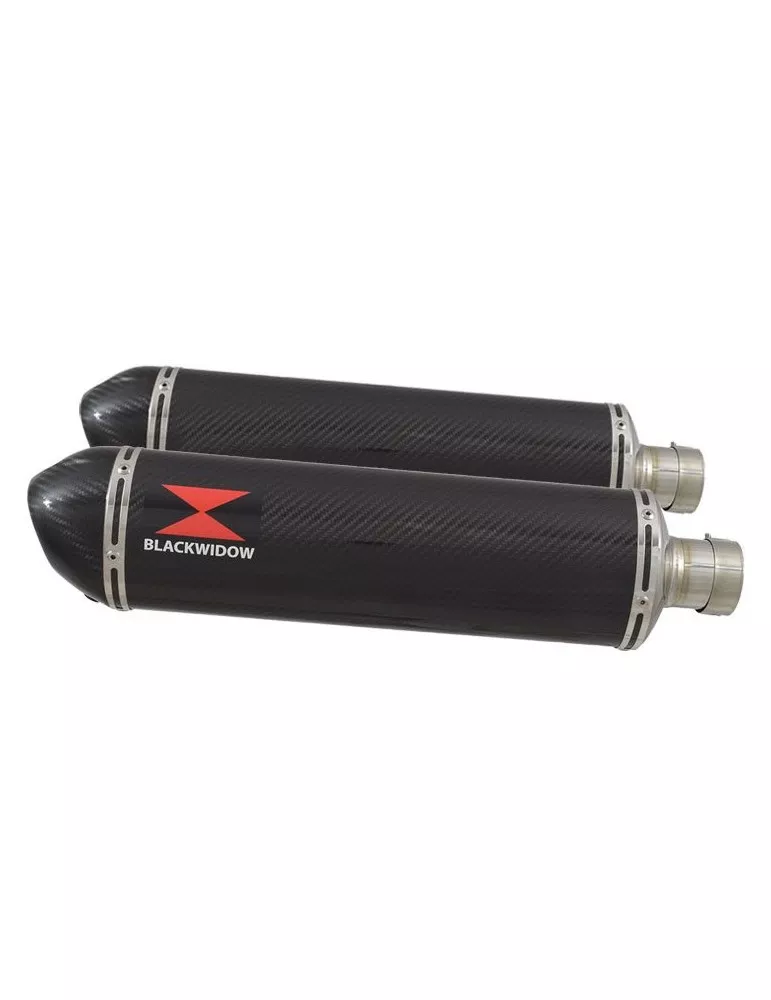 GSX1300R GSX 1300 HAYABUSA 2008-2016 4-2 Tube de raccord et Silencieux Ovale En Carbone 400mm