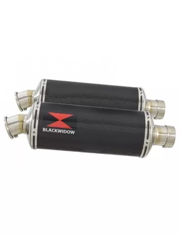 GSX1300R GSX 1300 HAYABUSA 2008-2016 4-2 Tube de raccord et Silencieux Ovale En Carbone 300mm