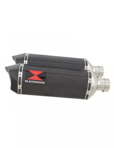 GSX1300R GSX 1300 HAYABUSA 2008-2016 4-2 Tube de raccord et Silencieux Hexagonale En Carbone 300mm