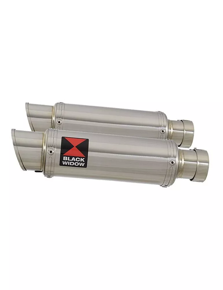 GSX1300R GSX 1300 HAYABUSA 2008-2016 4-2 Tube de raccord et Silencieux Rond GP Style En Inox 230mm