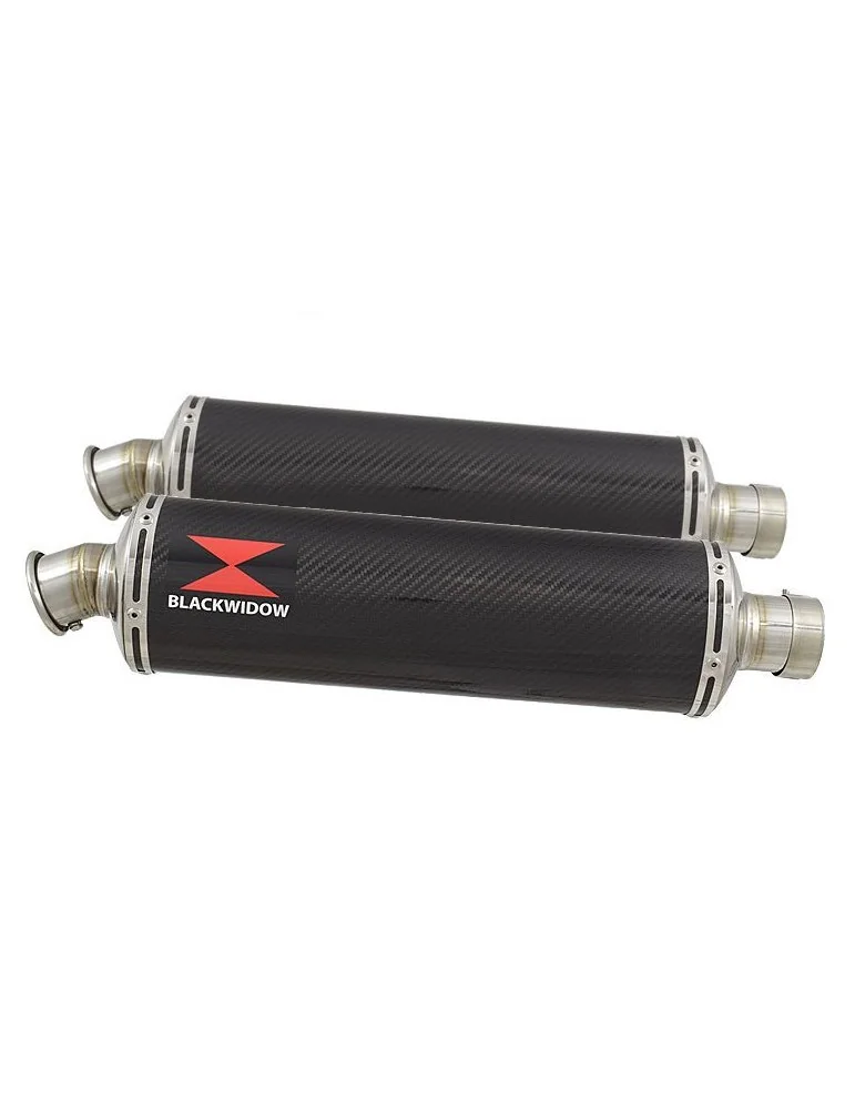 GSX1300R GSX 1300 HAYABUSA 2008-2016 4-2 Tube de raccord et Silencieux Ovale En Carbone 400mm