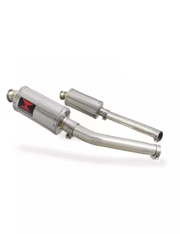 GSX1300R GSX 1300 HAYABUSA 2008-2016 4-2 Tube de raccord et Silencieux Ovale En Inox 230mm