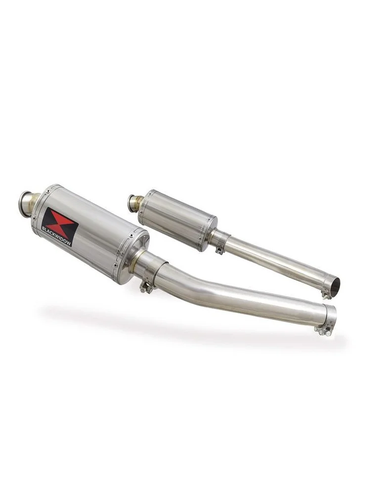 GSX1300R GSX 1300 HAYABUSA 2008-2016 4-2 Tube de raccord et Silencieux Ovale En Inox 230mm