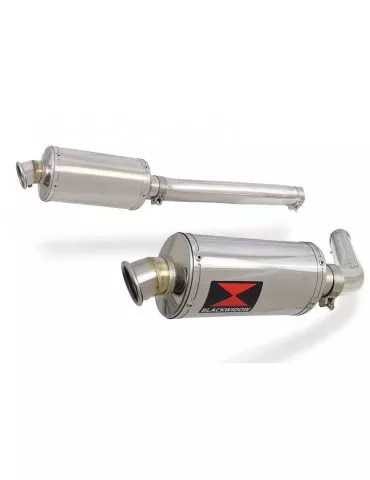 GSX1300R GSX 1300 HAYABUSA 2008-2016 4-2 Tube de raccord et Silencieux Ovale En Inox 230mm