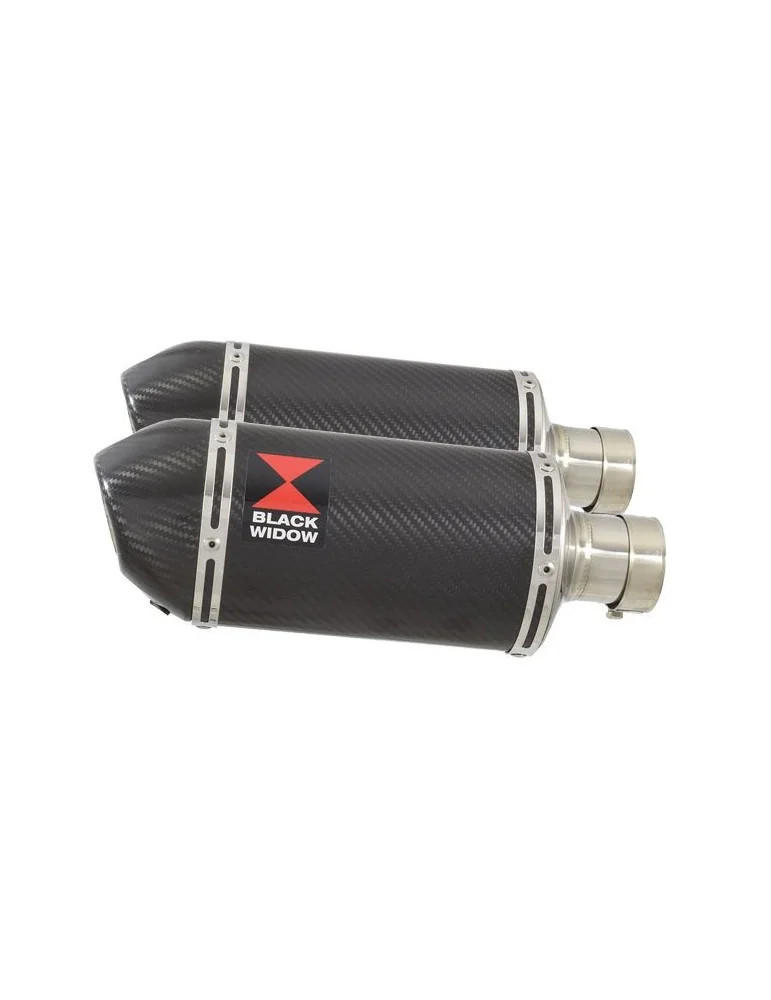 GSX1300R GSX 1300 HAYABUSA 2008-2016 4-2 Tube de raccord et Silencieux Ovale En Carbone 200mm