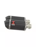 GSX1300R GSX 1300 HAYABUSA 2008-2016 4-2 Tube de raccord et Silencieux Ovale En Carbone 200mm