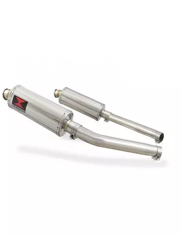 GSX1300R GSX 1300 HAYABUSA 2008-2016 4-2 Tube de raccord et Silencieux Ovale En Inox 300mm