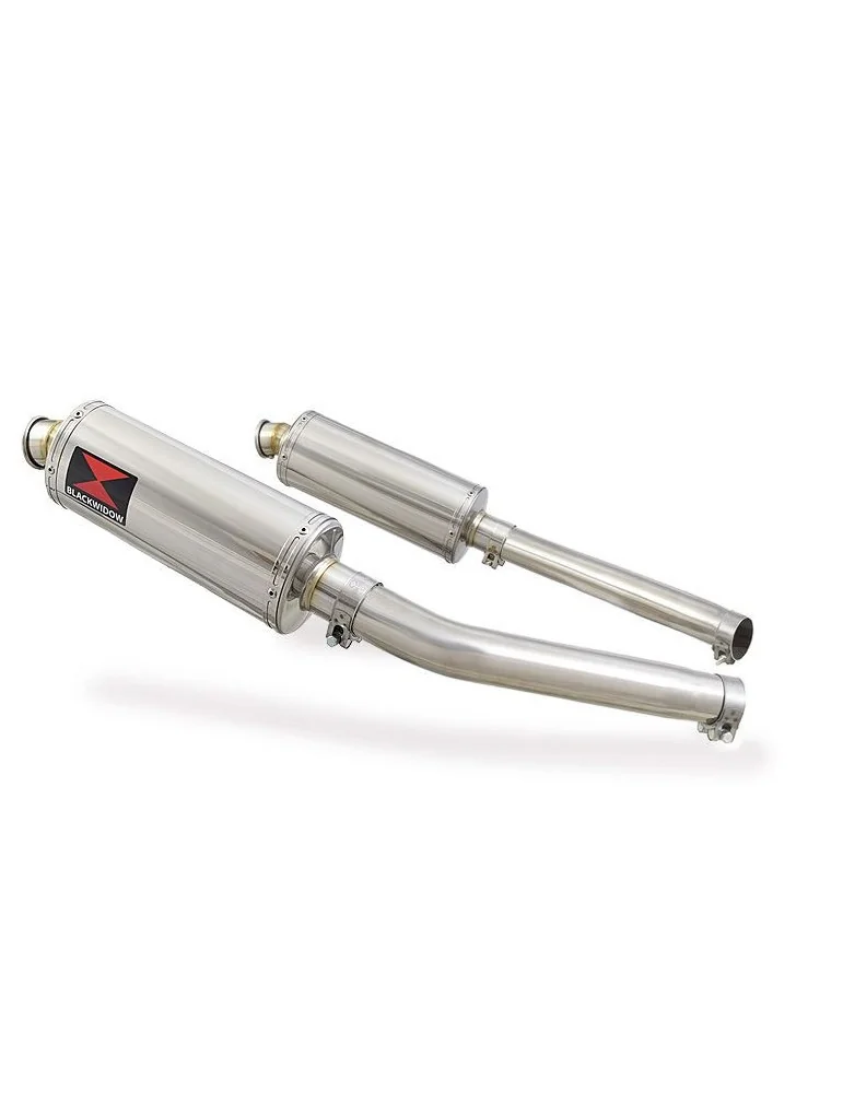 GSX1300R GSX 1300 HAYABUSA 2008-2016 4-2 Tube de raccord et Silencieux Ovale En Inox 300mm